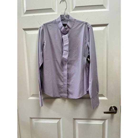 BOSS - Equestrian show shirt in a cotton blend - White